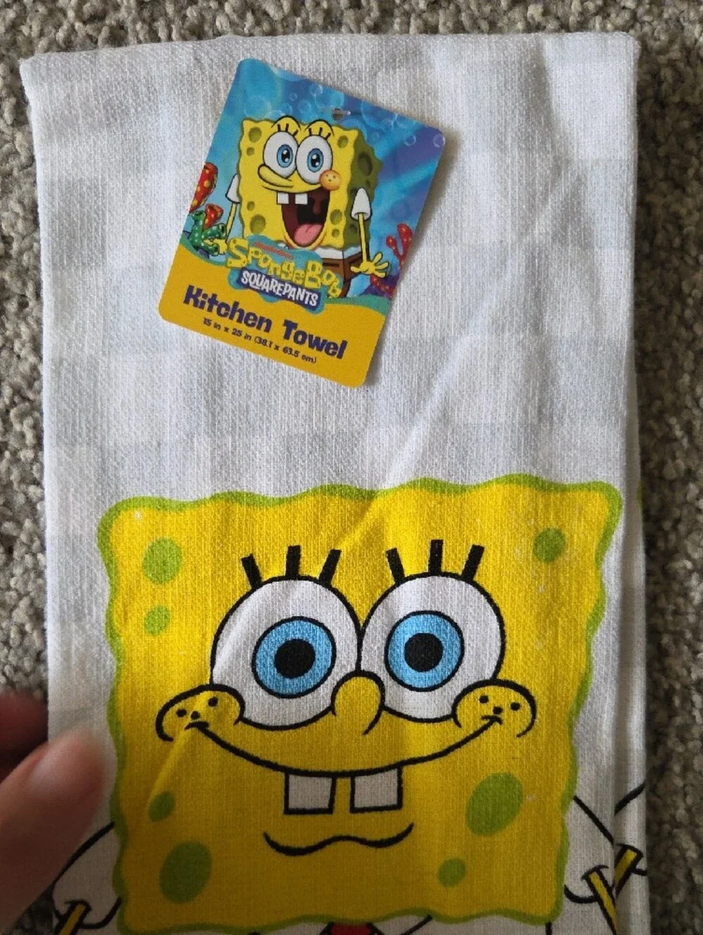 SpongeBob SquarePants NWT Full Kitchen Set Mitt Pot Holders Towel Nickelodeon